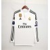 Real Madrid 14/15 Home White Long Sleeve Soccer Jersey